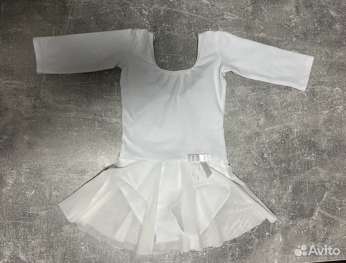 Купальник для танцев белый