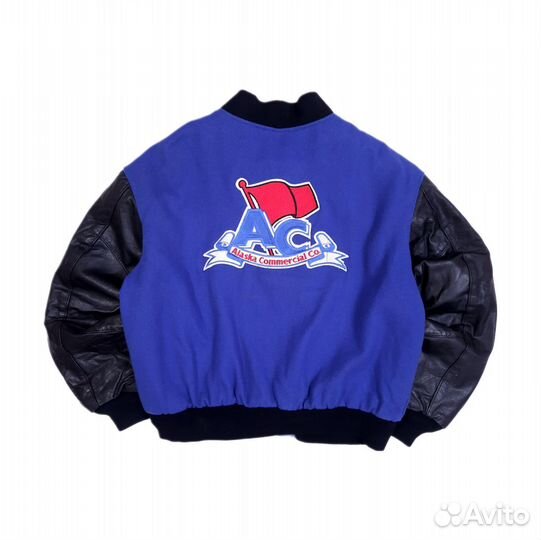 Бомбер Excelled varsity jacket винтаж made in USA