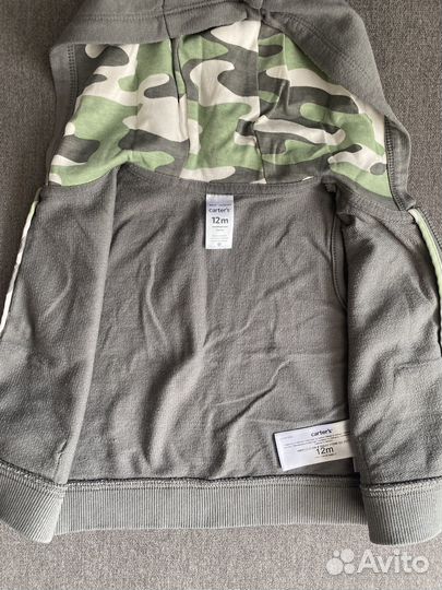 Комплект (брюки, боди, жилетка) Carter's, 12 мес