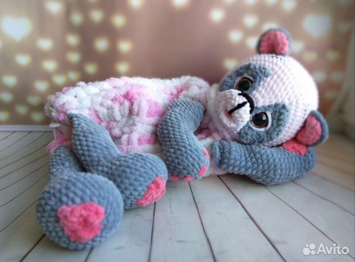 Мягкая игрушка - пижамница (Панда, Лиса, Бобёр)