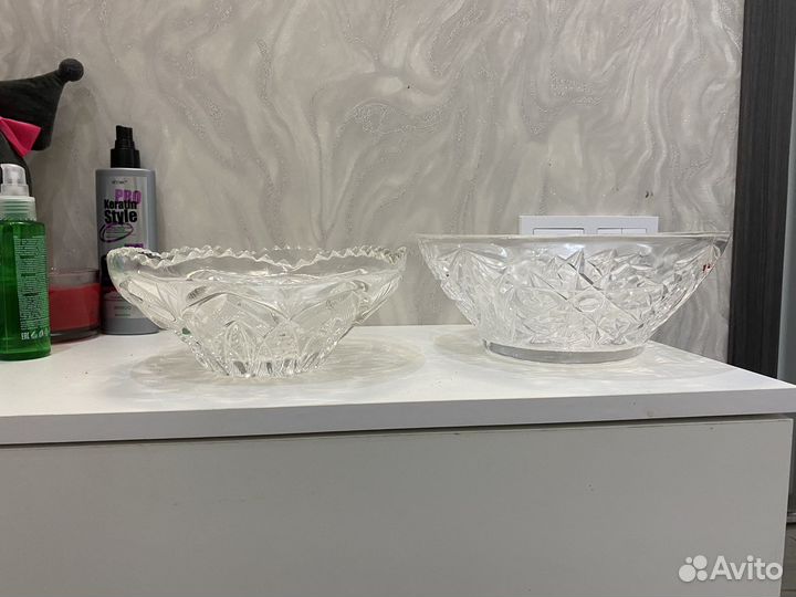 Ваза хрустальная