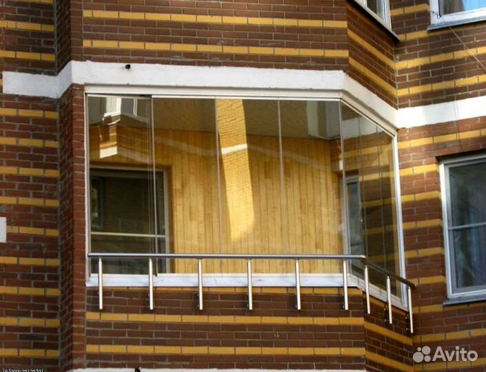 Безрамное остекление панорамное террас