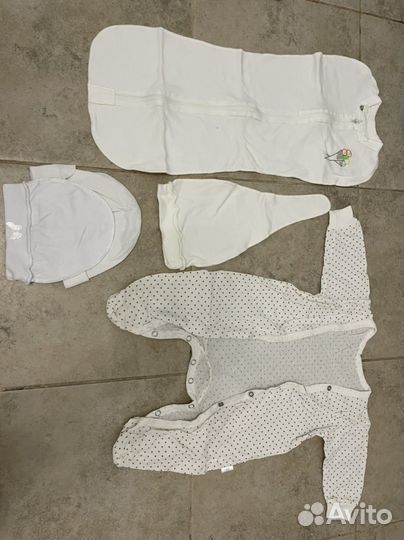 Мешок детской одежды с 0 до трех месяцев б/у