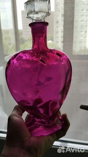 Ваза - бутылка декоративная с пробкой