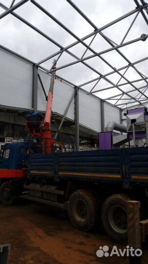 Каркас ангара 1500 м2 из сэндвич-панелей