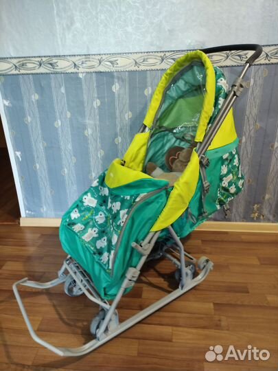 Детские санки-коляска Nika Kids, Умка 3-1