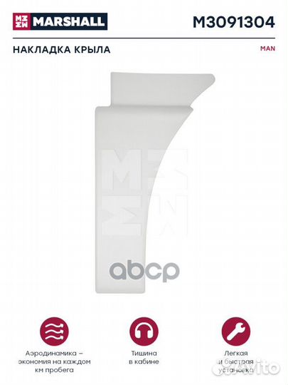 M3091304 Накладка кузова (крышка крылa кабины)