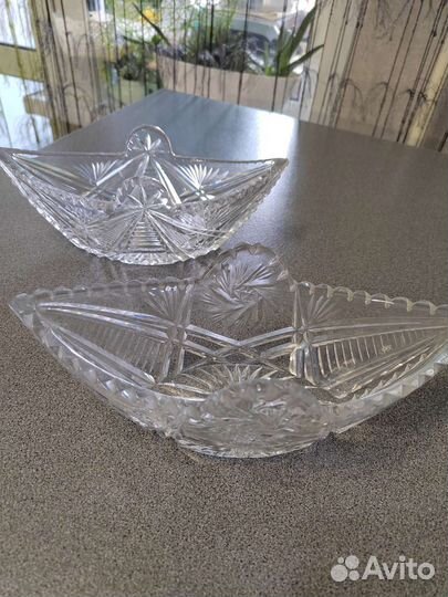 Хрусталь салатники, вазочки, розетки