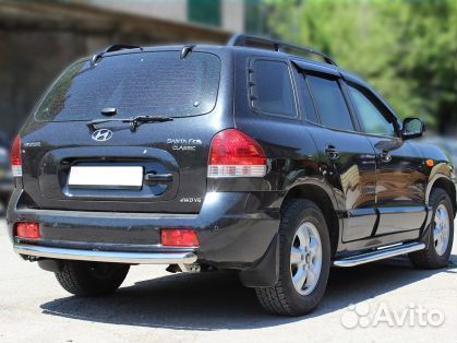 Защита бампера Hyundai Santa Fe Classic