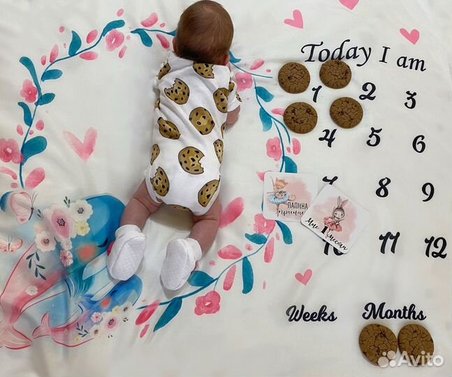 Плед для фотосессии новорожденного