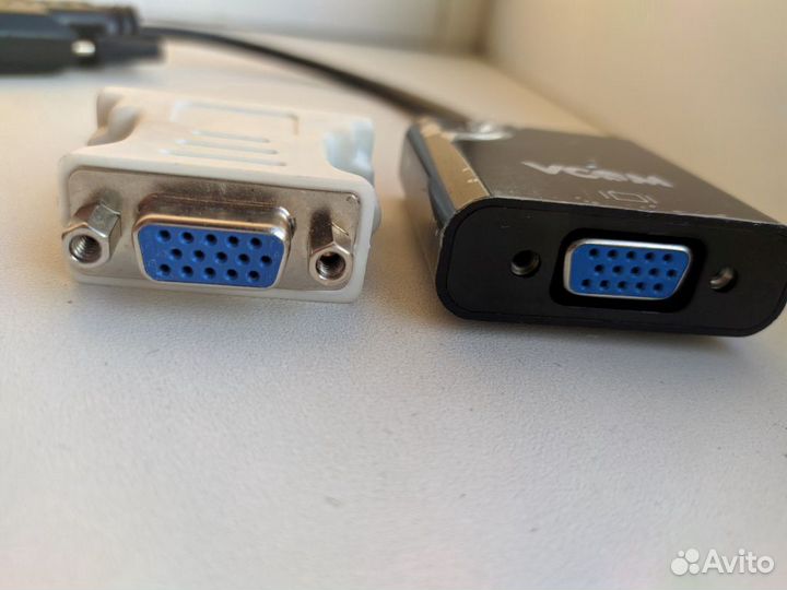 Переходник с DVI (аналоговый и цифровой) на VGA