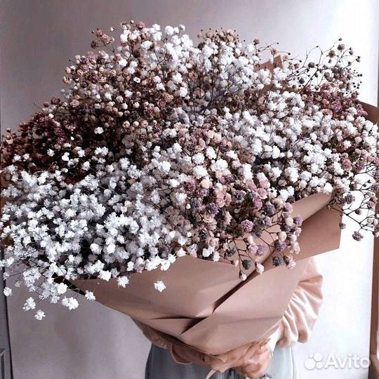 Букеты из Разных Цветов Гипсофилы. Доставка