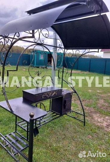 Мангал с крышей