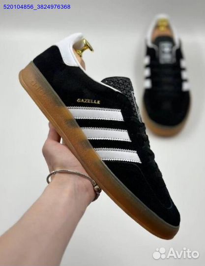 Кроссовки Adidas Gazelle Black (Арт.83684)