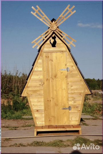 Дачный туалет деревянный GXJ