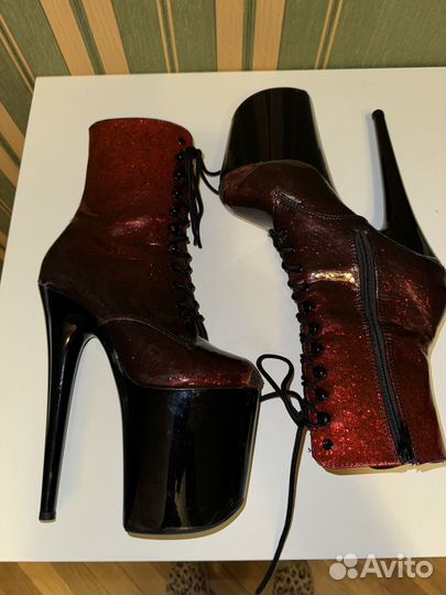 Стрипы Ботильоны pleaser тройки 7