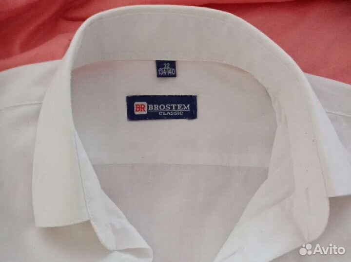 Рубашка школьная на мальчика 134-140