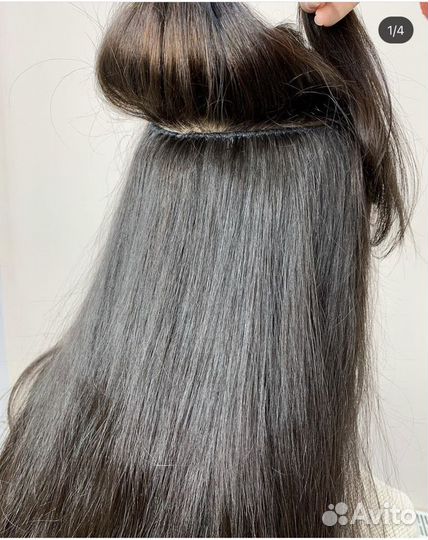 Голливудское наращивание волос на трессы