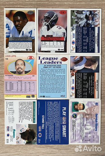 Коллекционные карточки 90-х бейсболисы