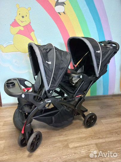 Коляска для двойни погодок Ramili Baby Twin ST