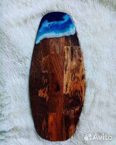 Серф-доска разделочная 52*22 из дерева манго