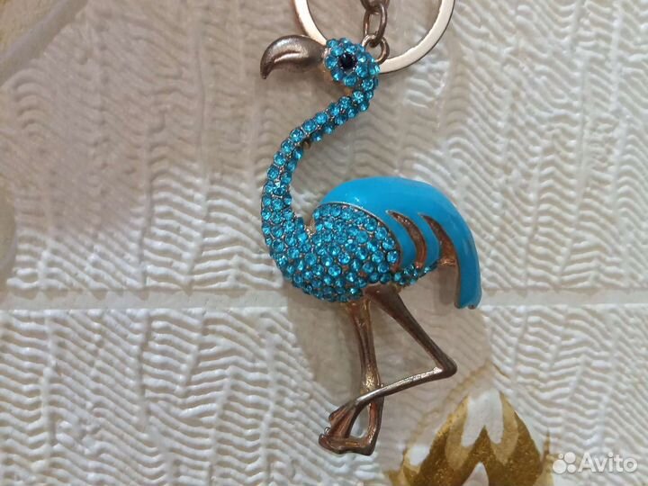 Фламинго брелок винтаж