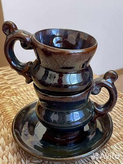 Кофейный сервиз СССР Гжельский керамический завод