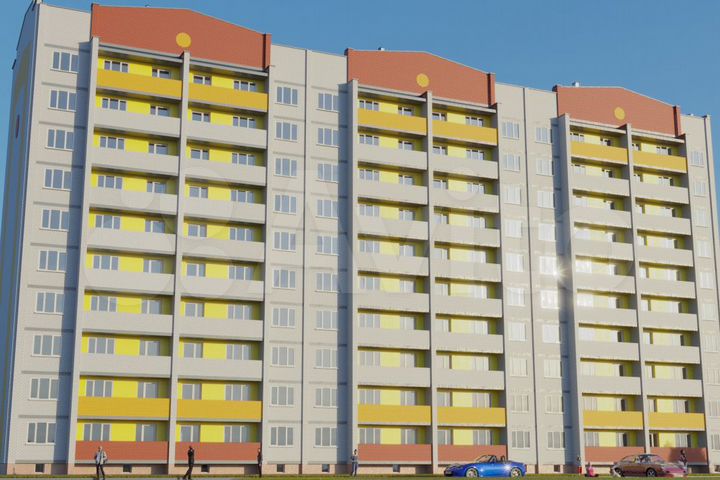 2-к. квартира, 66,4 м², 6/10 эт.
