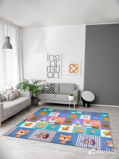 Детский коврик для ползания новый (заводской брак)