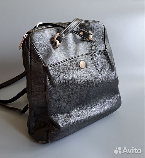 Рюкзак женский кожаный черный