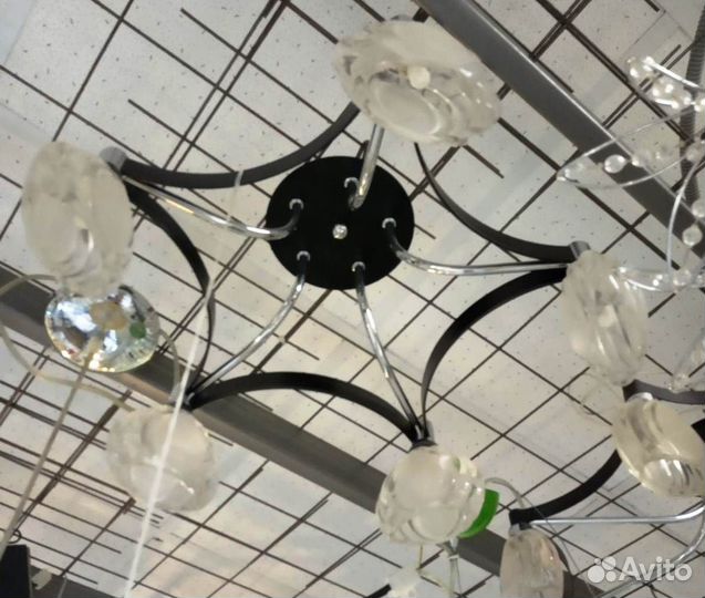 Люстра Потолочная NH7175/5S-Z181 хром+венге