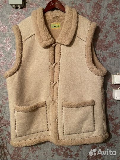 Тёплая жилетка из овчины holty 54