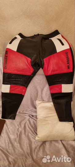 Кожанные мото штаны