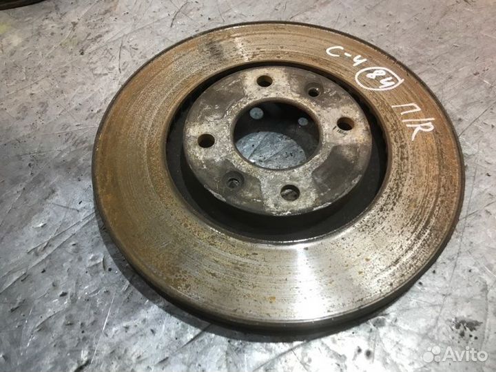 Тормозной диск передний Citroen C4 хетчбек EP6
