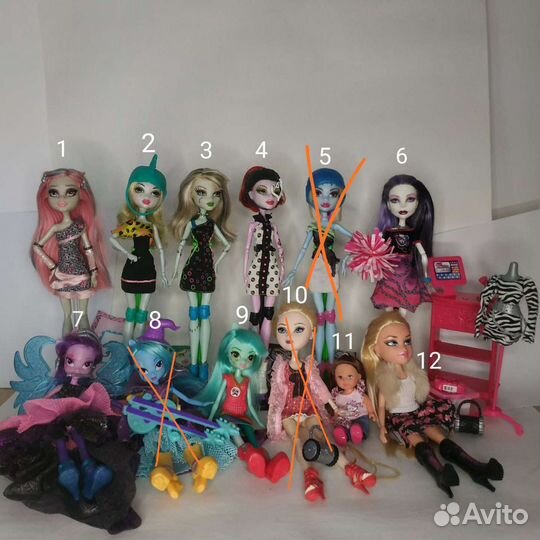 Куклы Монстер Хай и другие 13 шт