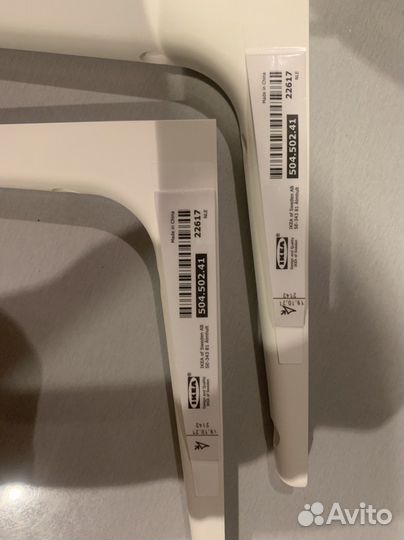 Уголок пластиковый для полок IKEA 2 шт