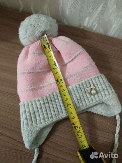 Зимняя шапка 3-4 года, р.52-54