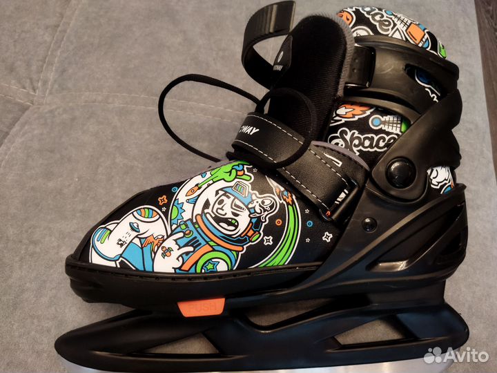 Коньки ледовые раздвижные 36-41 размер