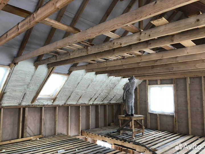 Утепление пенополиуретаном крыши дома