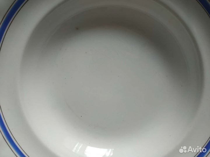 Тарелки фаянс 8 шт. зик Конаково СССР 1950гг