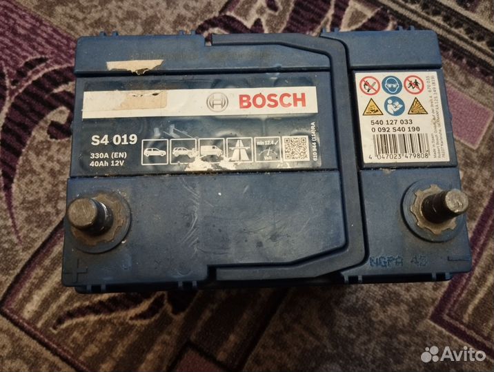 Аккумулятор 12v 40Ah