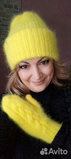 Комплект Зима (шапка и варежки)