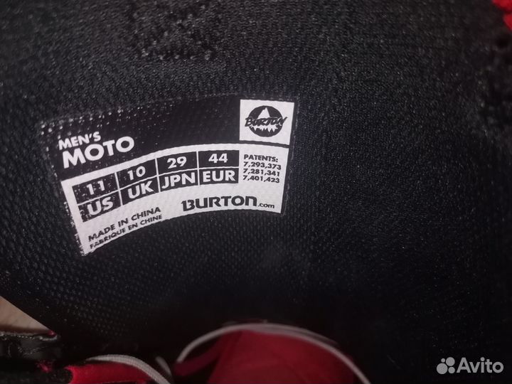 Сноубордические ботинки burton moto