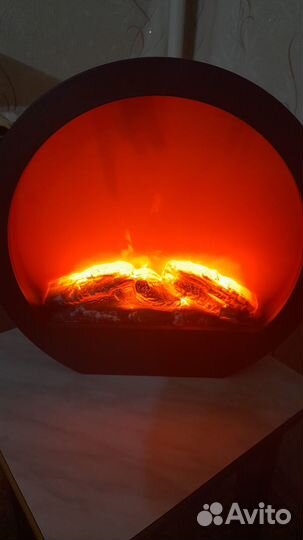 Светодиодный камин лаунж с эффектом живого огня