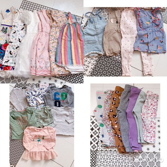 Пакет одежды на девочку 9-12 месяцев