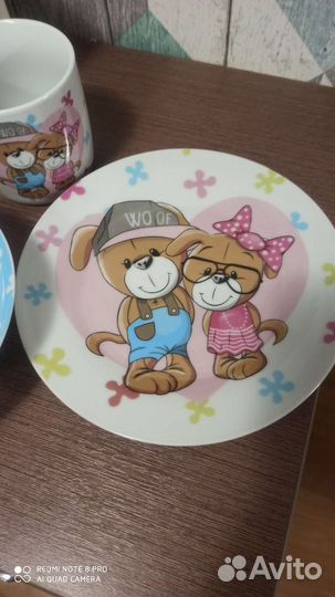 Набор детской посуды новая в коробке