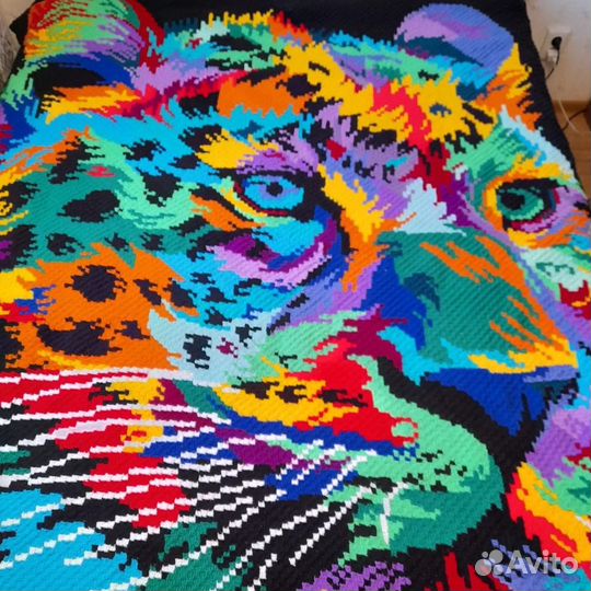 Плед Радужный Ягуар