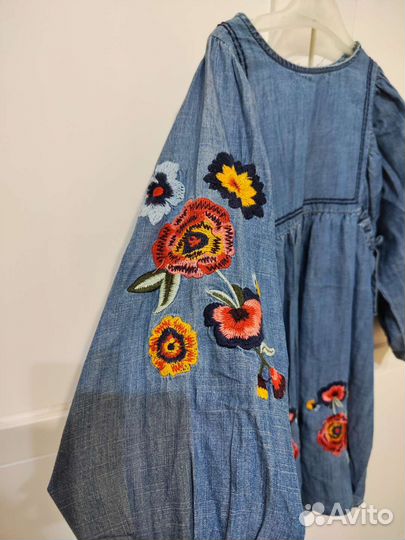 Джинсовое платье zara