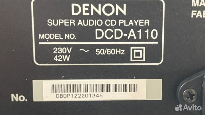 Denon DCD-A110, Denon PMA-A110 комплект