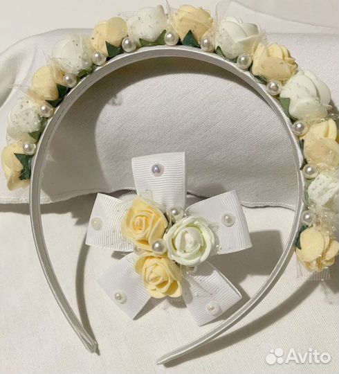 Ободок для волос, резинки, заколки, бантики